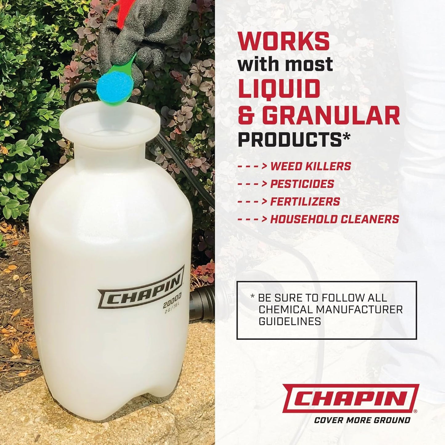 Chapin 20004 Pump Sprayer, 1-Gallon SureSpray Translucent Tank