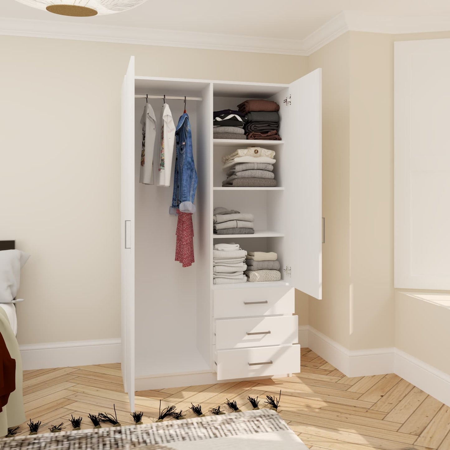 Andorra 2 Door 3 Drawer Wardrobe