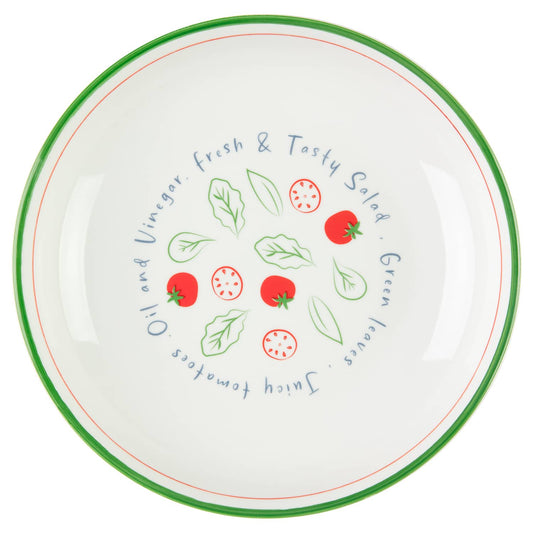 Printed Salad Serve Bowl