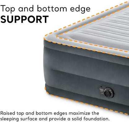 22in Queen Dura-Beam Comfort Plush High-Rise Inflatable Air Mattress