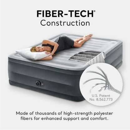 22in Queen Dura-Beam Comfort Plush High-Rise Inflatable Air Mattress
