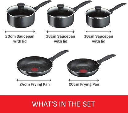 Tefal Origins Stone 5 Piece