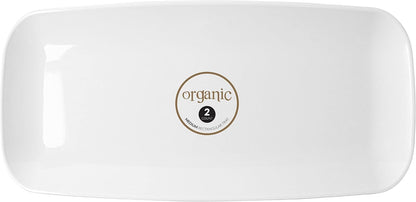 Plasticpro Plastic Serving Trays – Round Serving Platters with Gold Rim 14X14 Disposable Party DishPack of 2
