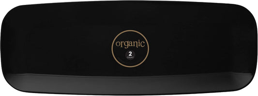 Plasticpro Plastic Serving Trays – Round Serving Platters with Gold Rim 14X14 Disposable Party DishPack of 2