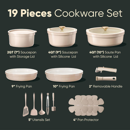 20Pcs Pots and Pans Set Non Stick