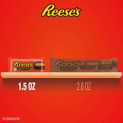 REESE’S Milk Chocolate Peanut Butter Cups, Candy Packs, 1.5 oz (36 Count)