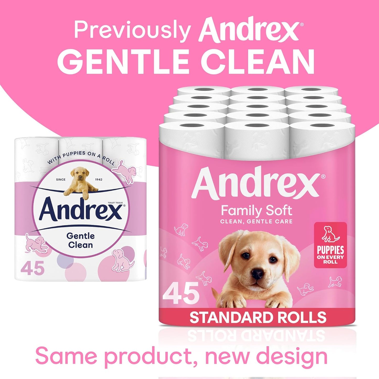 Andrex Family Soft Toilet Tissue 45 Rolls