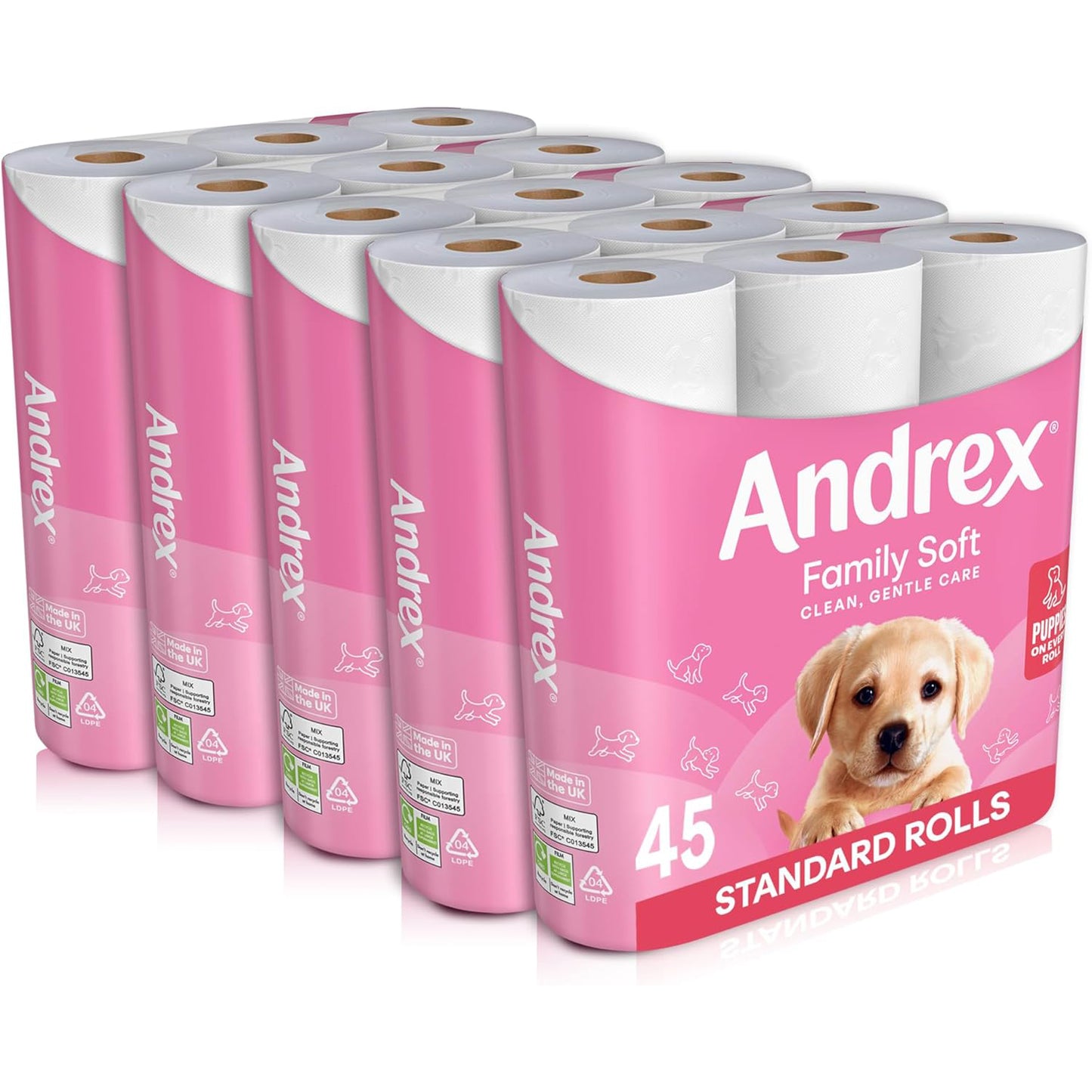 Andrex Family Soft Toilet Tissue 45 Rolls