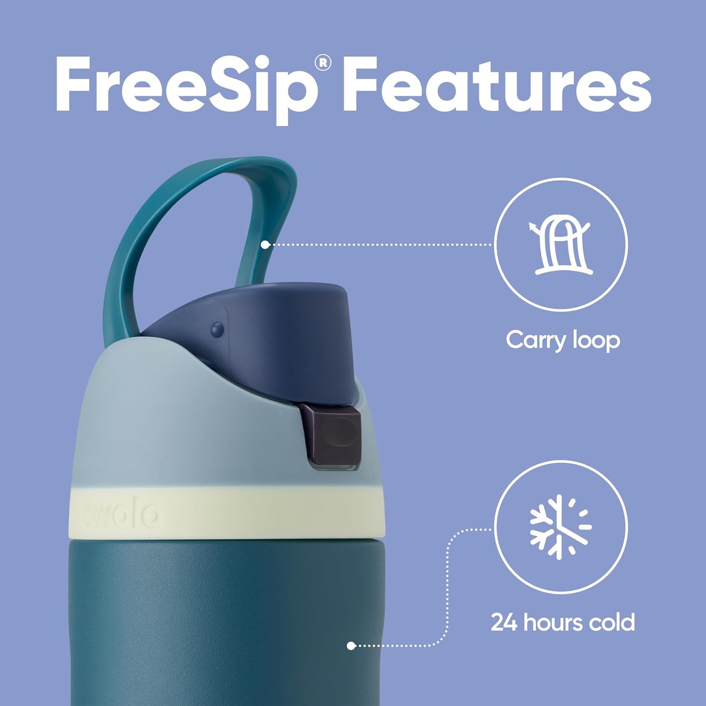 FreeSip Insulated Stainless Steel Water Bottle