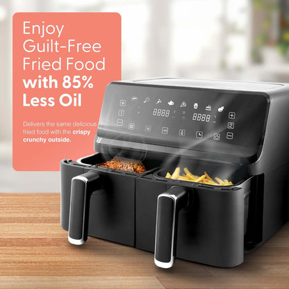 Keplin 9L Dual Zone Air Fryer – 8in1 Cooking Functions