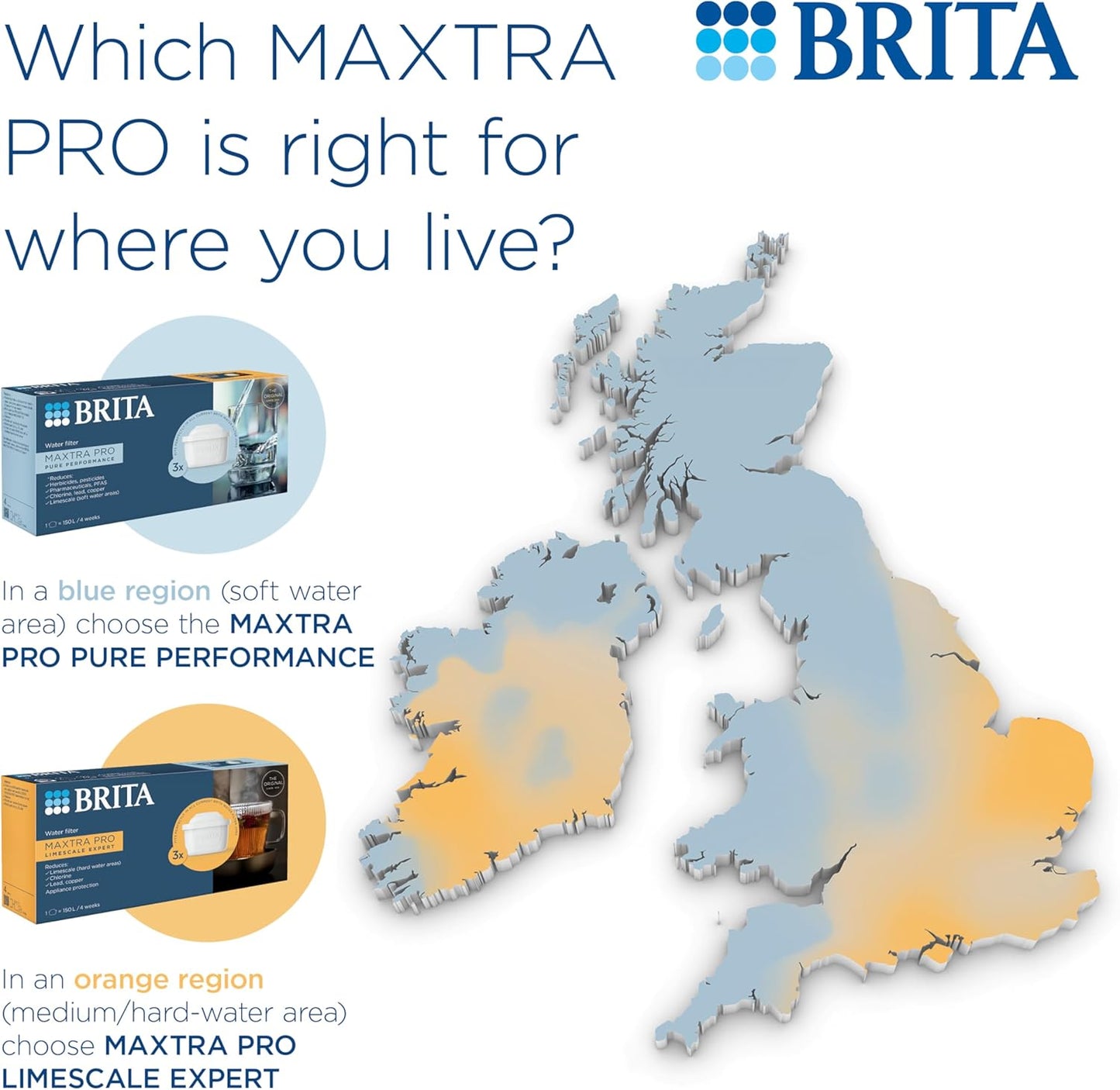 BRITA MAXTRA PRO Pure Performance Water Filter Cartridge – 6 Pack