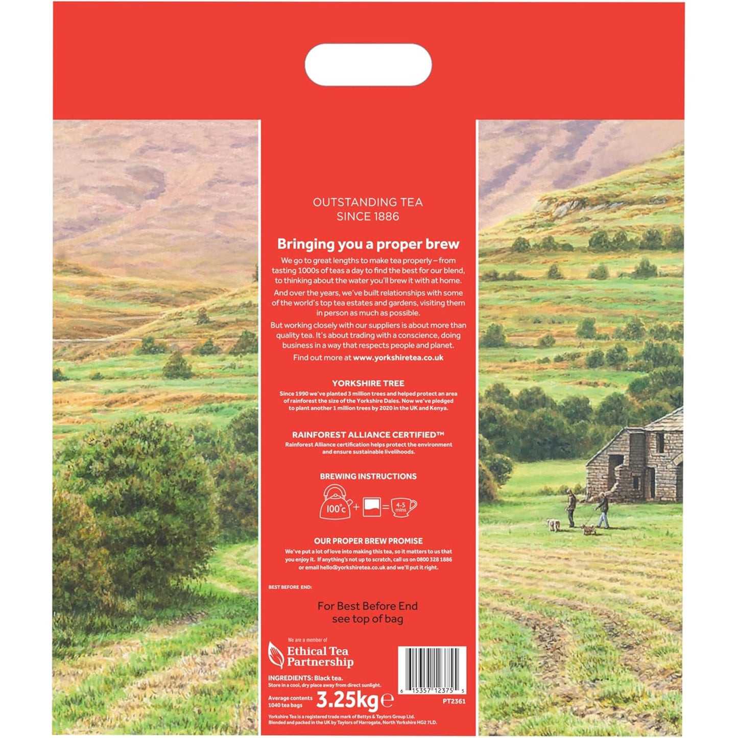Yorkshire Tea, Total 1040 Tea Bags, (Pack of 3.25 kg)