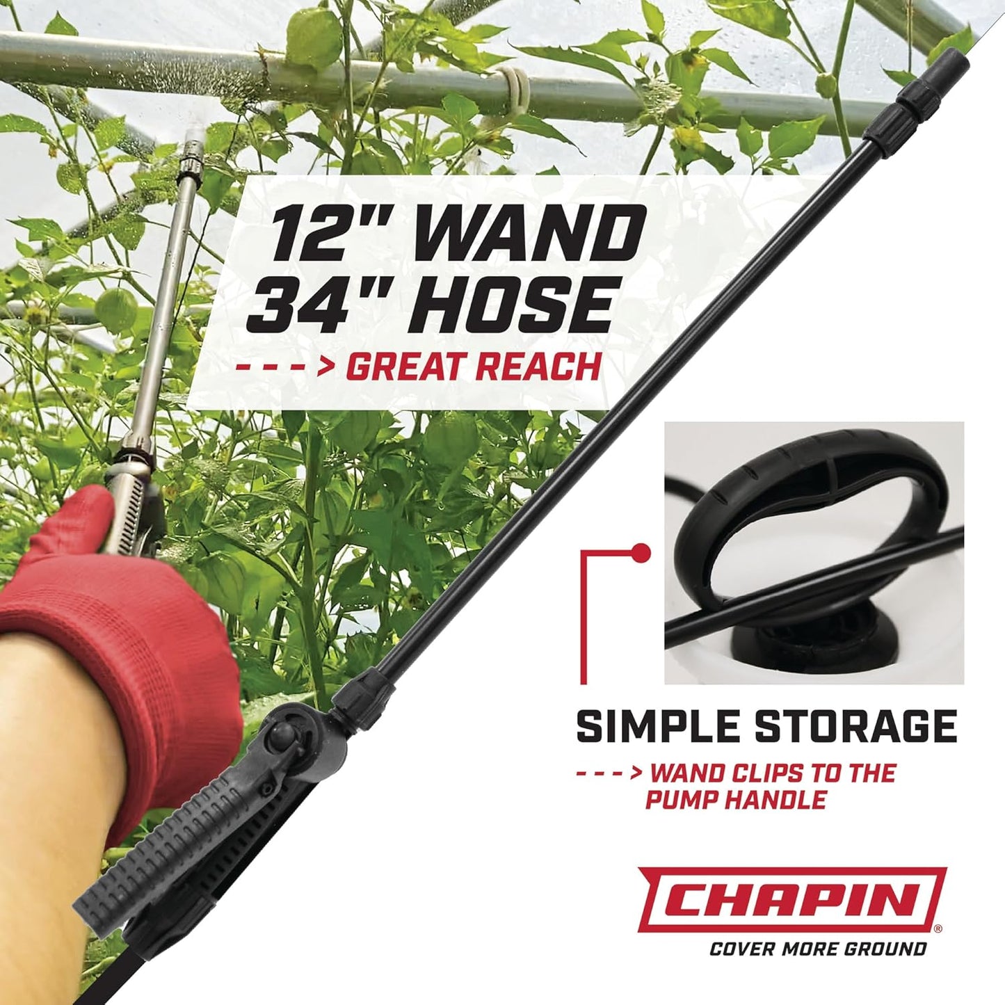 Chapin 20004 Pump Sprayer, 1-Gallon SureSpray Translucent Tank