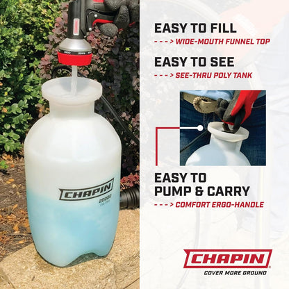 Chapin 20004 Pump Sprayer, 1-Gallon SureSpray Translucent Tank