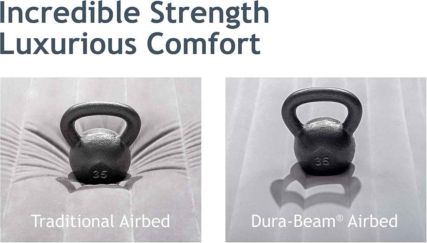 22in Queen Dura-Beam Comfort Plush High-Rise Inflatable Air Mattress